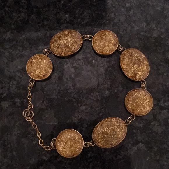 Gold Leaf in resin bracelet - Picture 3 of 7